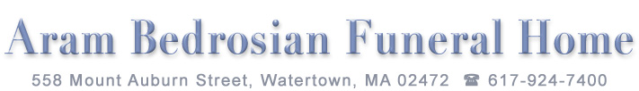 Aram Bedrosian Funeral Home, Watertown, MA